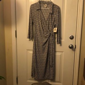 Anne Klein size 10 dress new w. tags Black/ white